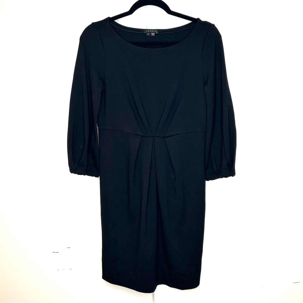 Theory Luann Downtown Dress In Black
